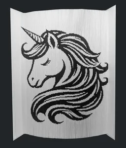 Unicorn, by Clare Evans, Inverted fold