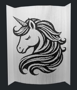 Unicorn, by Clare Evans, Inverted fold