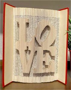 Love, by Janice Franckum, Embossed fold