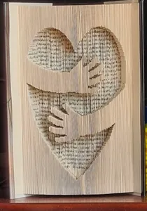 Heart Hug, by Lisa Kerby, Inverted fold