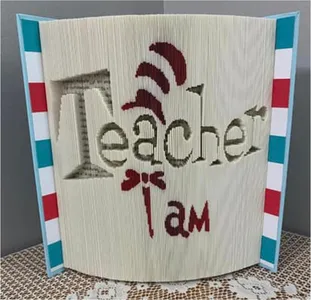 Teacher I Am, by Lori Hannel, Inverted fold